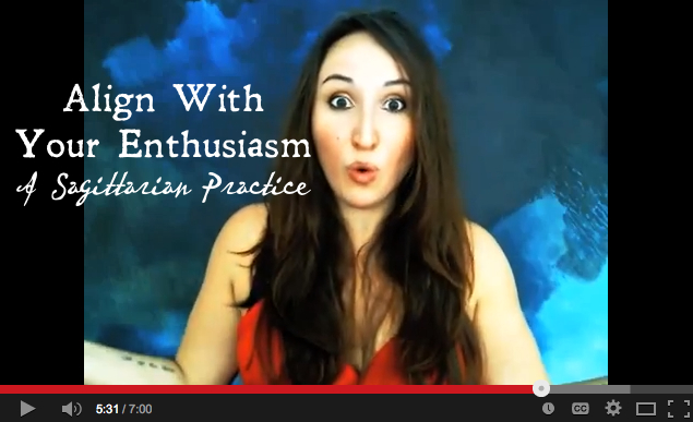 Aligning with Your Enthusiasm: A Sagittarian + Waxing Practice