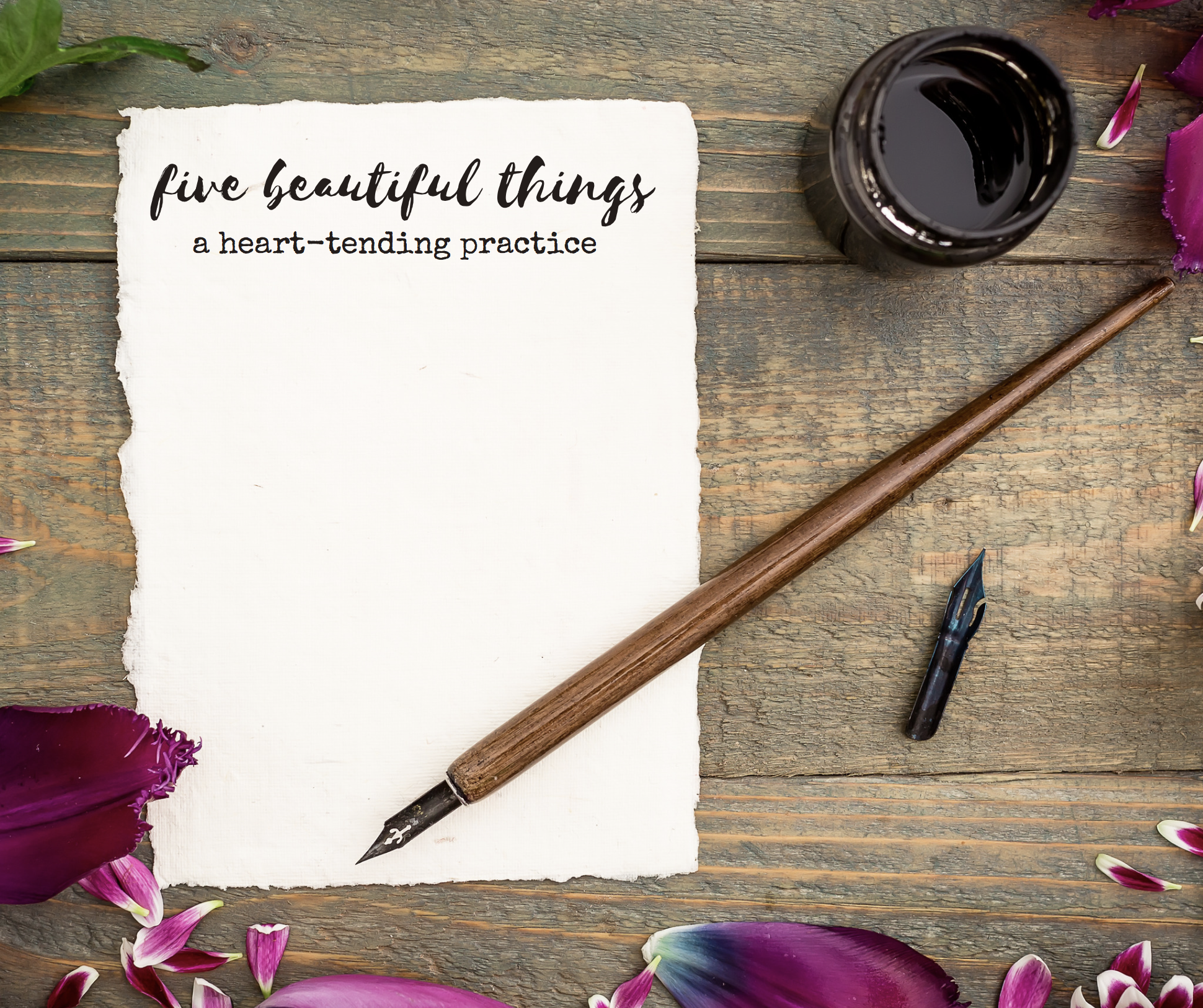 five beautiful things: a heart-tending practice ~ Chris Maddox